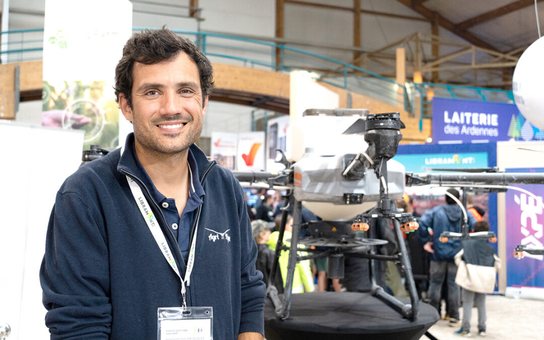 Vol au-dessus d’un lit de semis