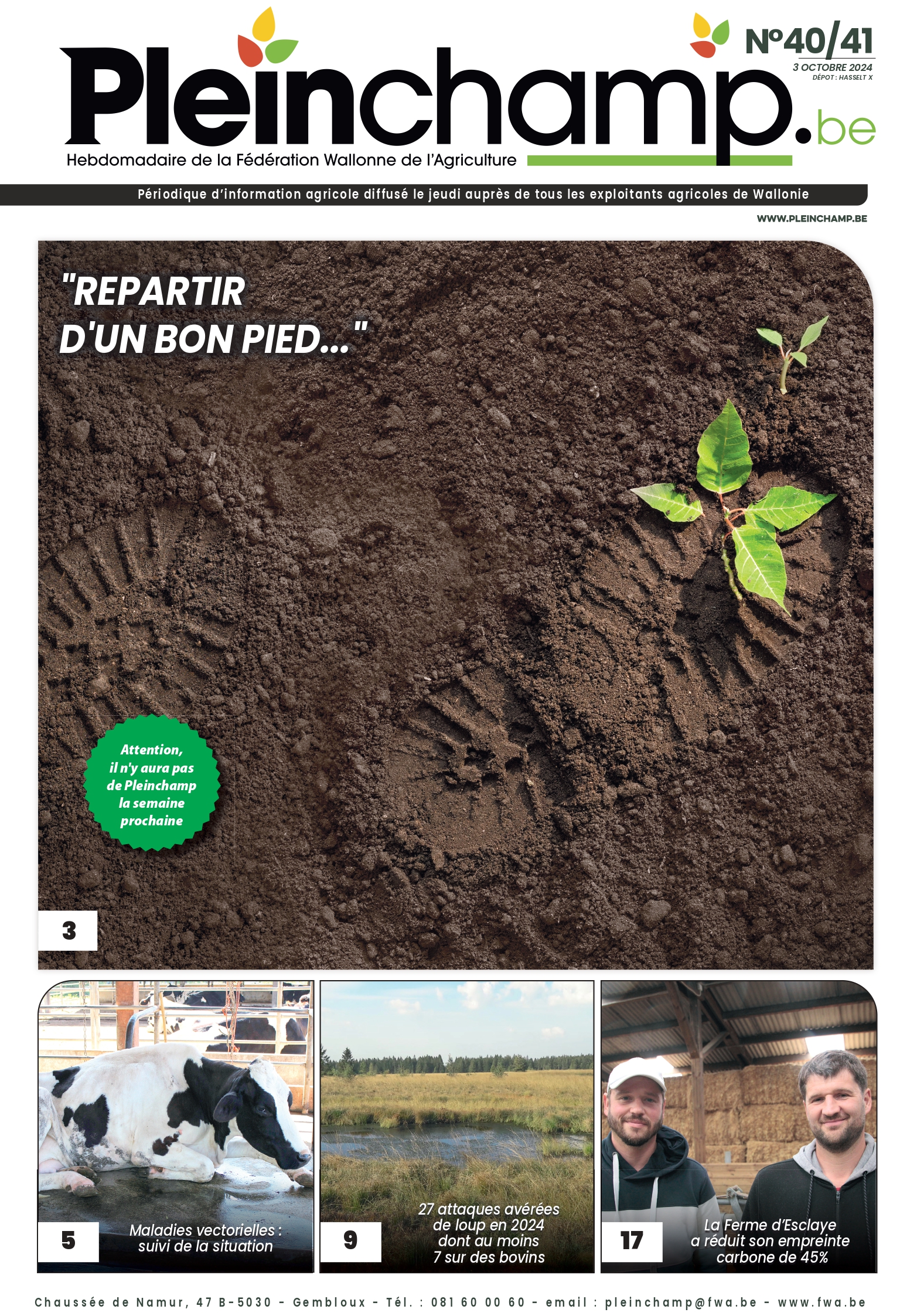 Une du Pleinchamp n°40-41